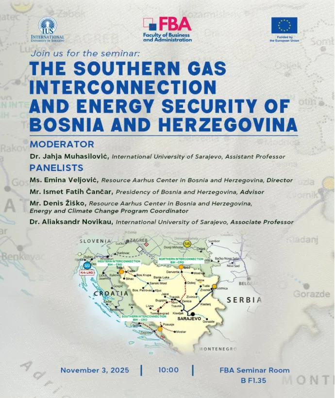Seminar: The Southern Gas Interconnection and Energy Security of Bosnia and Herzegovina